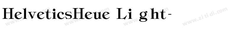 HelveticsHeue Li ght字体转换